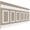 Ekena Millwork 94 1/2"L (Adjustable 36"H to 40"H) Ashford Square Panel Traditional Wainscot Paneling Kit WPKUSQ101P036 - alternate 5